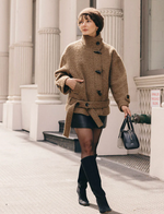 Cole Oversized Wool Short Coat