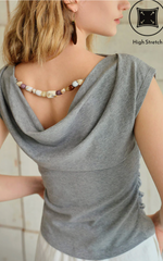 Devito Cotton Jersey Top