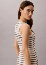 Monologo Rib Stripe Midi Dress
