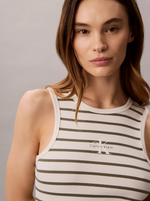 Monologo Rib Stripe Midi Dress