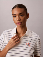 Monologo Rib Cropped Sweater Polo Shirt