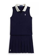 Girls Stretch Mesh Boxy Polo Shirt & Skort