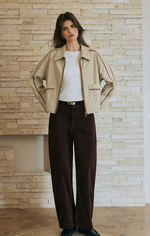 Emmette Cropped Suede Jacket
