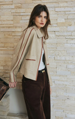 Emmette Cropped Suede Jacket
