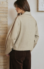 Emmette Cropped Suede Jacket