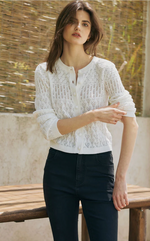 Hannah Cashmere Cotton Blend Cardigan