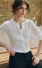 Hannah Cashmere Cotton Blend Cardigan