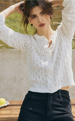 Hannah Cashmere Cotton Blend Cardigan
