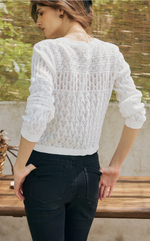 Hannah Cashmere Cotton Blend Cardigan