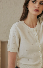Basti Reversible Merino Wool Cardigan