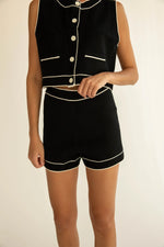 Contrast Trim Knit Short