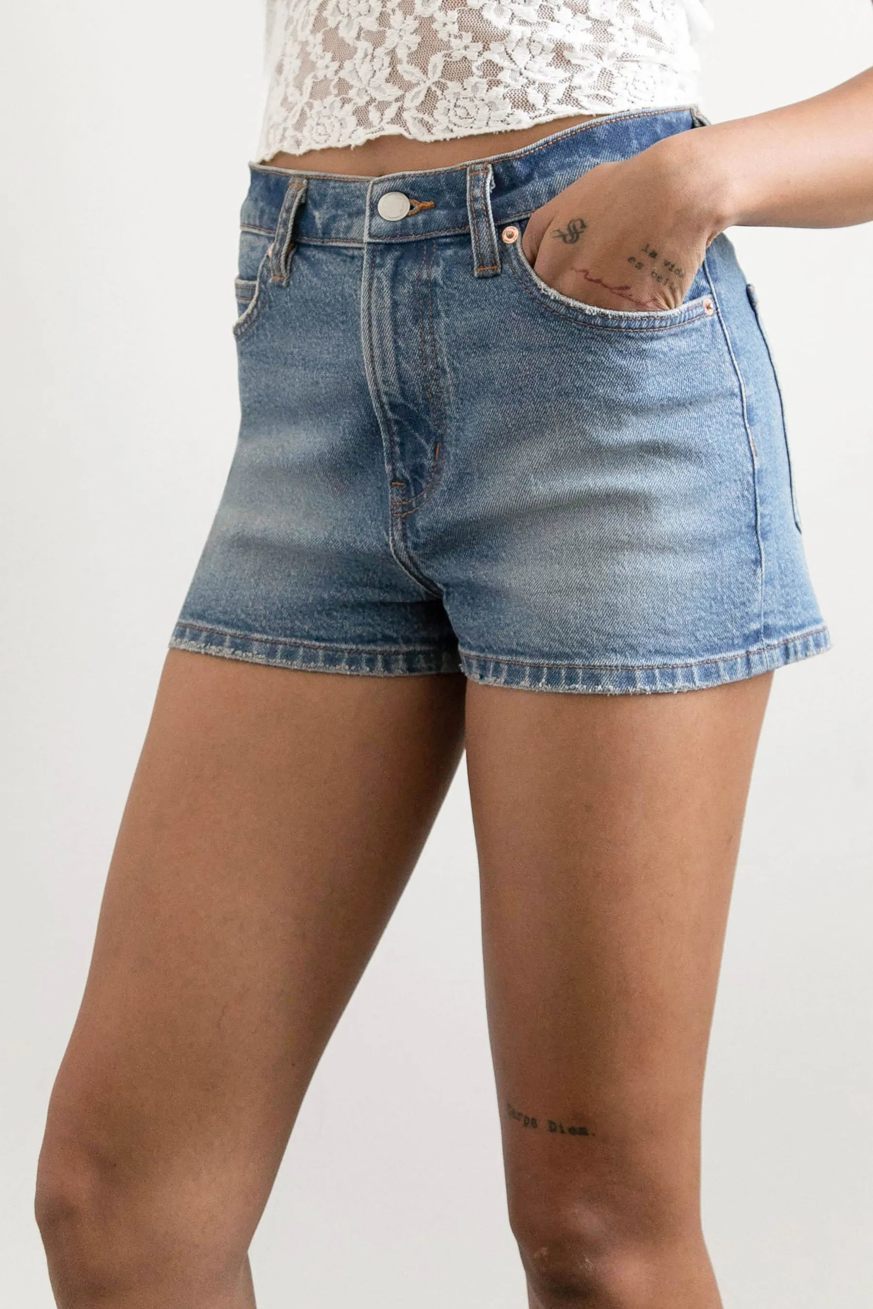 Denim Micro Short
