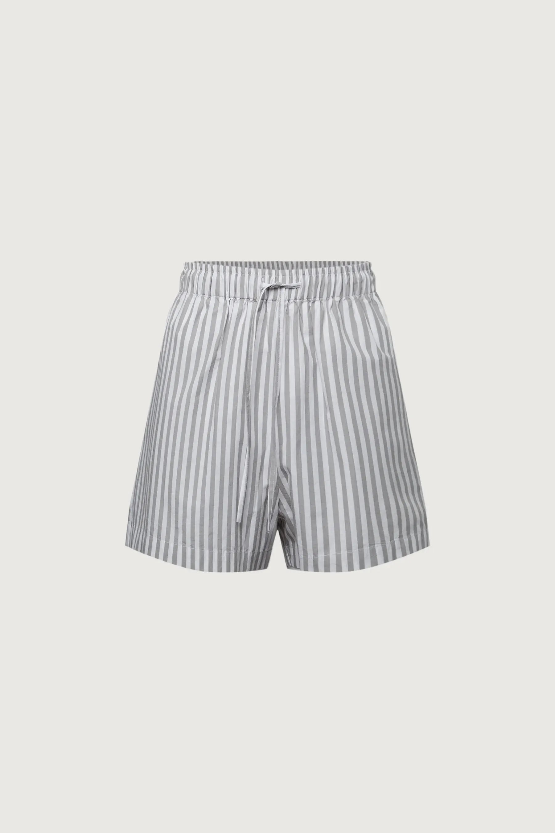 Cotton Poplin Striped Short