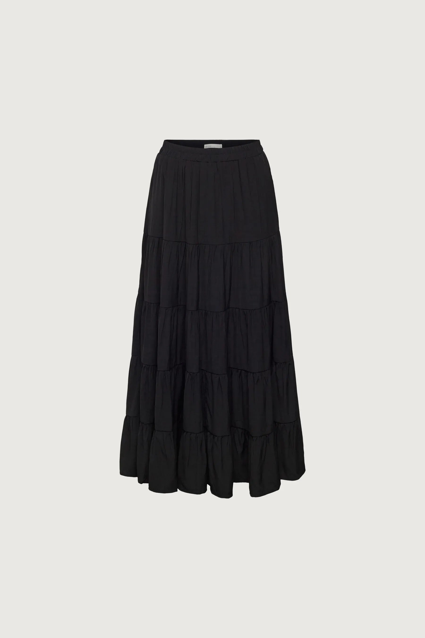 Tiered Skirt With Elastic Waistband