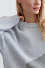 Oversized Intarsia Knit Sweater