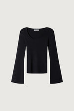 Square Neck Bell Sleeve Sweater