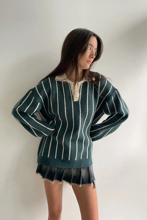 Striped Rugby Sweater