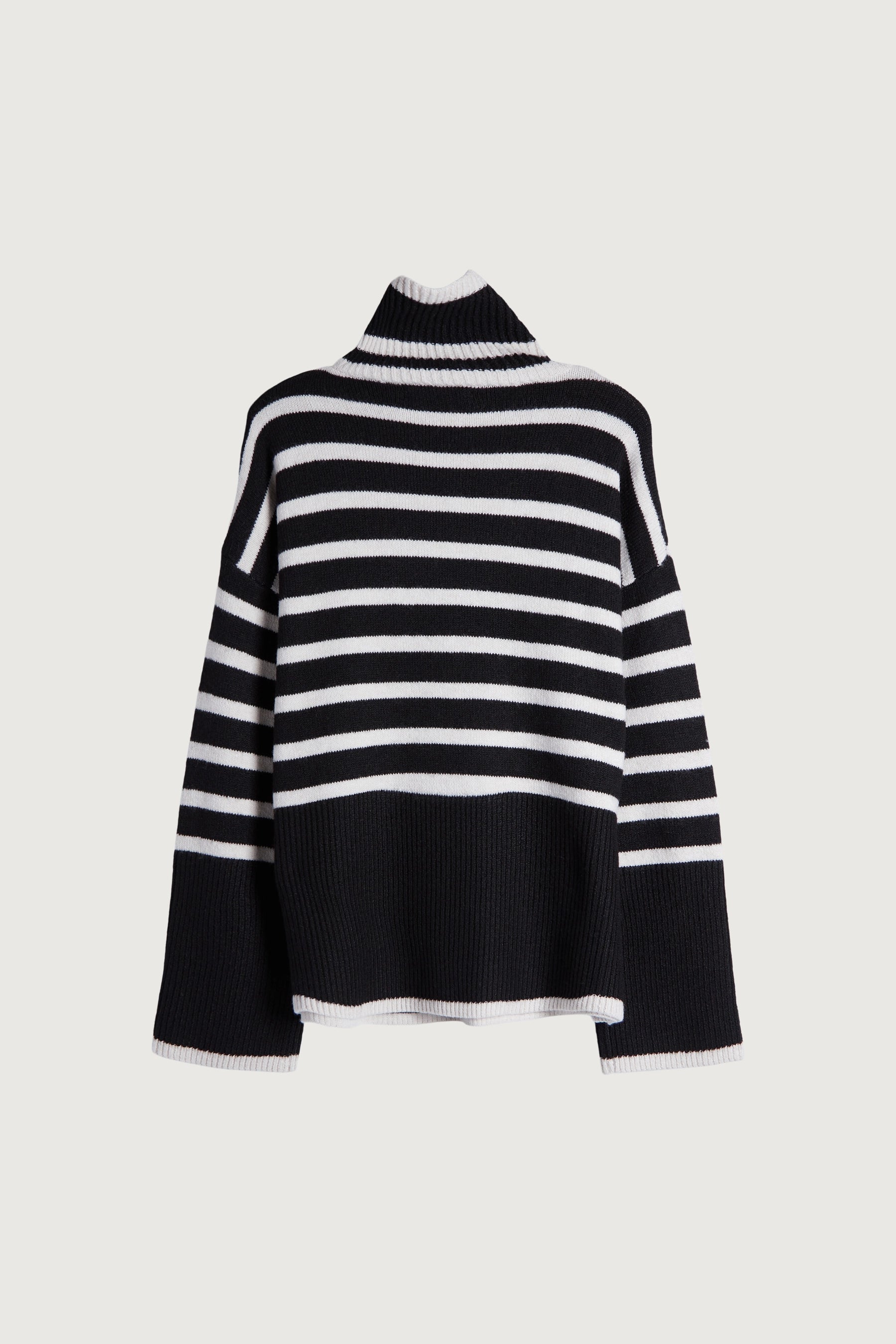 Striped Turtleneck Sweater