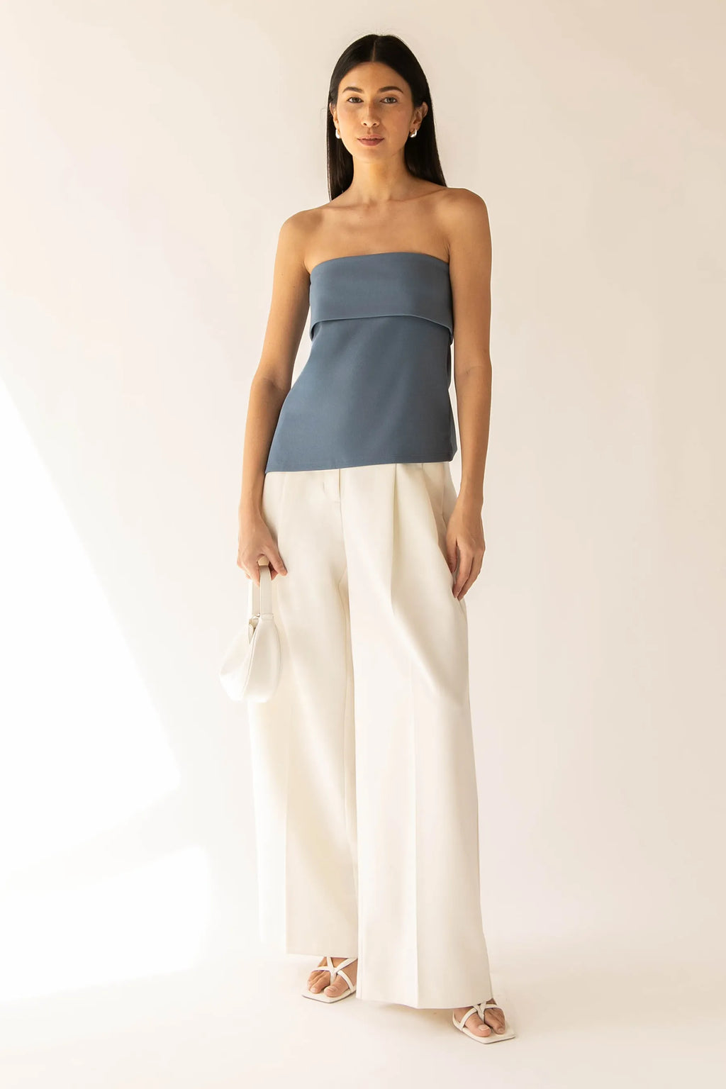 Tube Top with Fold - Over Detail