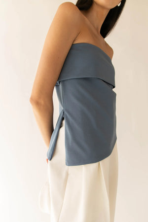 Tube Top with Fold - Over Detail