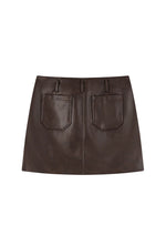 Andy Faux Leather Skirt