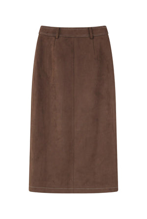 Debbie Suede Pencil Skirt