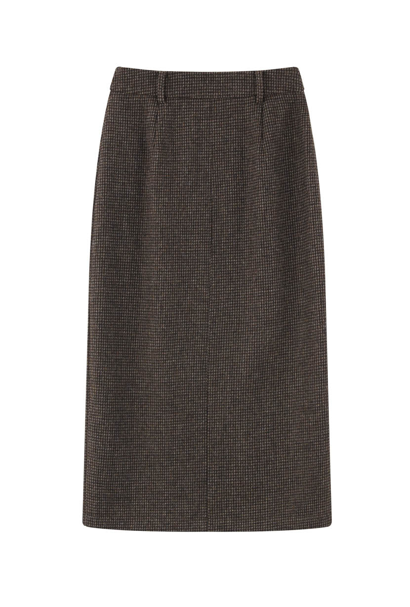 Debbie Wool Pencil Skirt