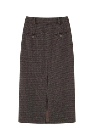 Debbie Wool Pencil Skirt