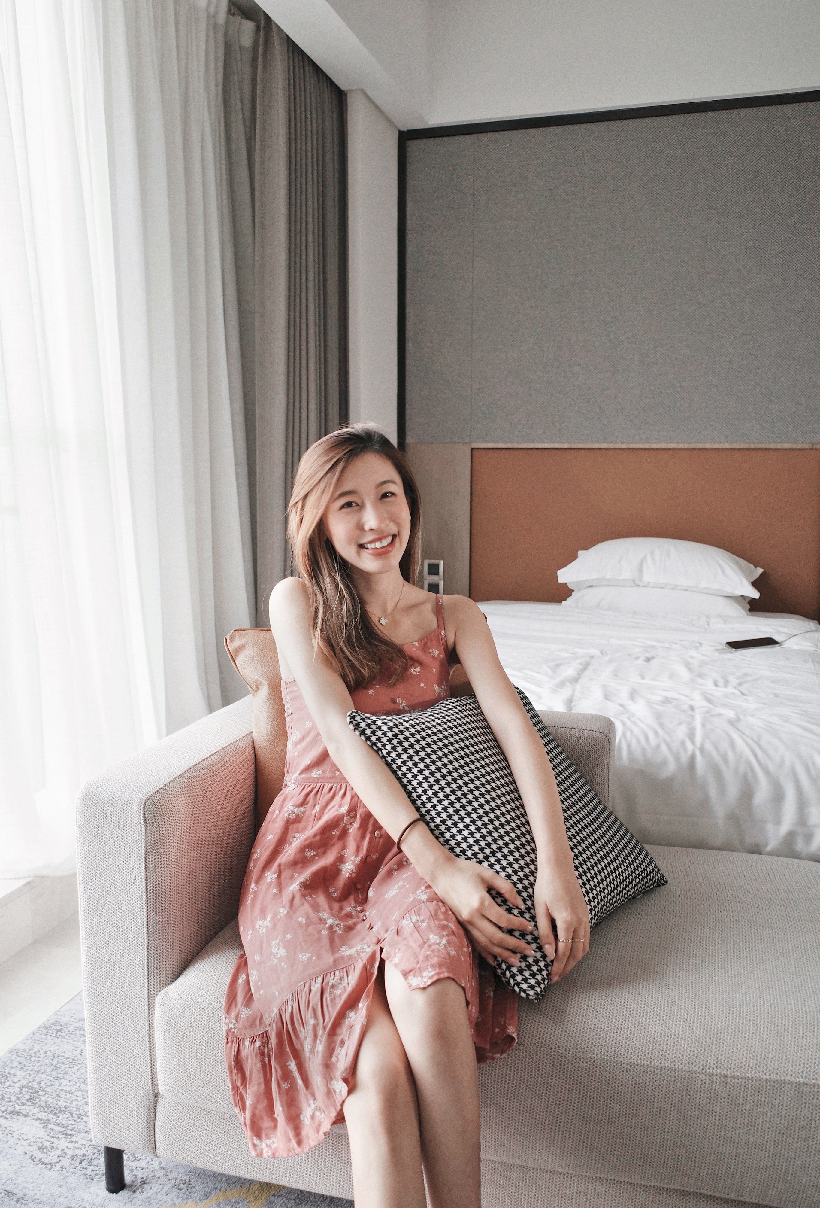 Button-Through Midi Dress