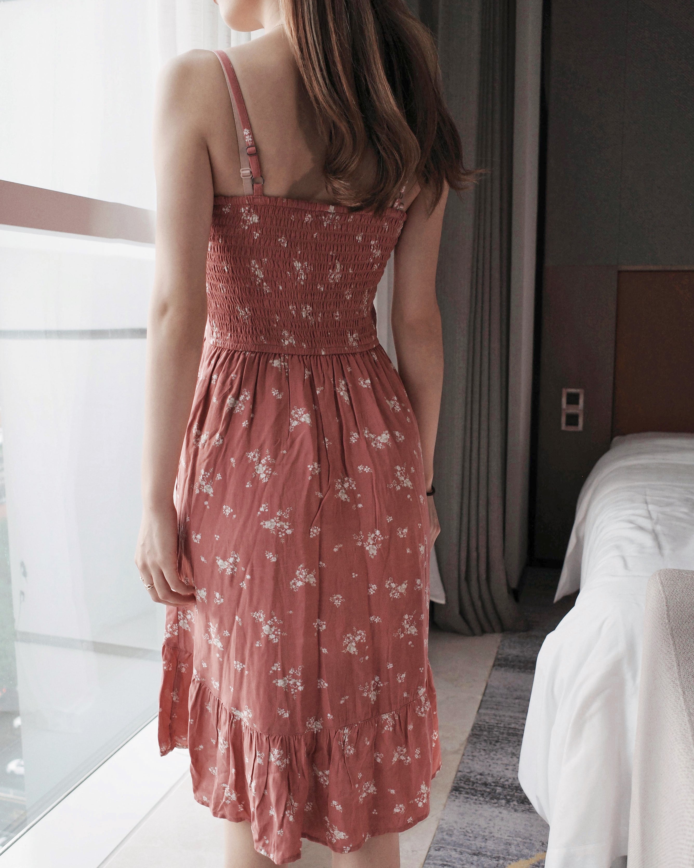 Button-Through Midi Dress