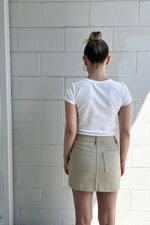 Twill Mini Skirt