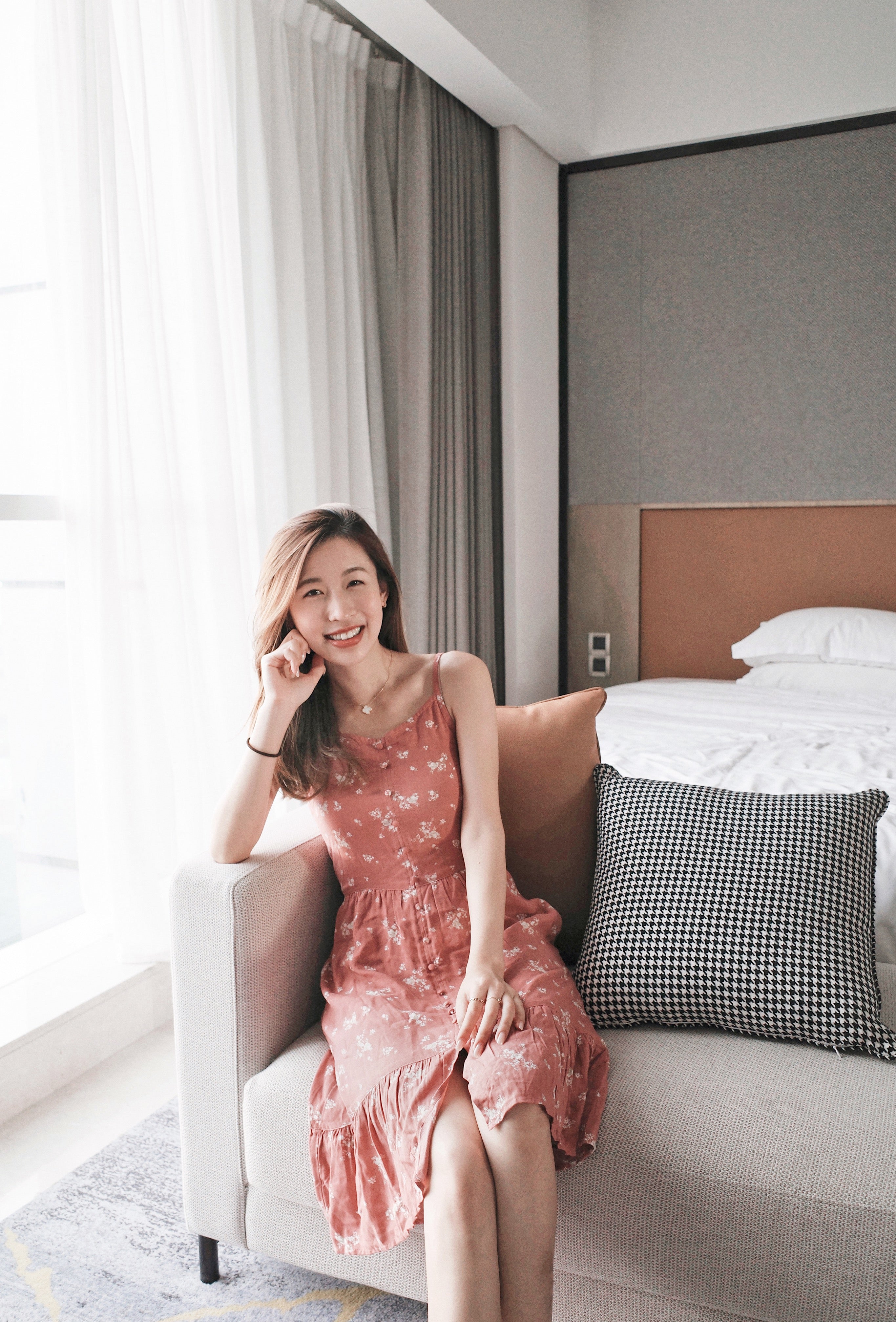 Button-Through Midi Dress