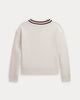 Girls Striped Fleece V-Neck Sweatshirt