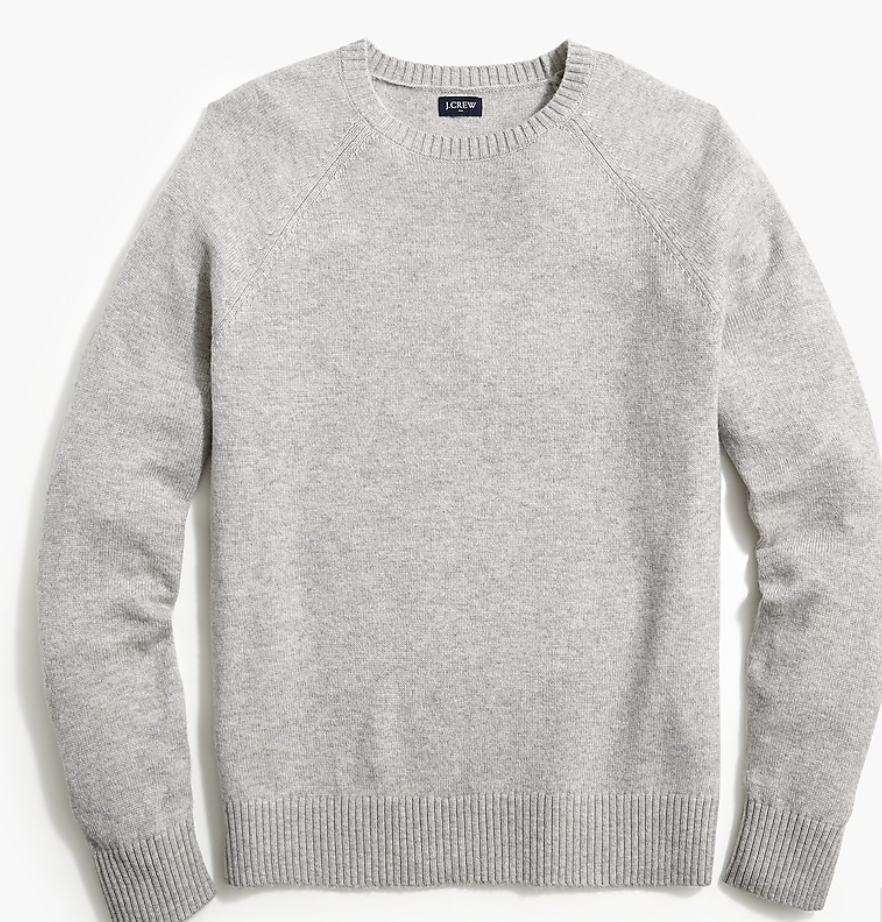 Wool Blend Soft Crewneck Sweater