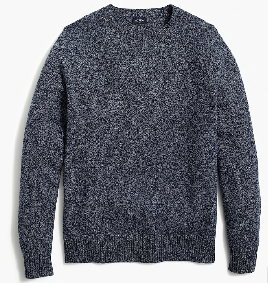 Wool Blend Soft Crewneck Sweater