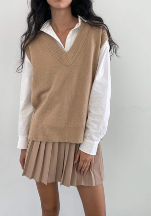 Pleated Mini Skirt