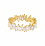 Scattered Baguette Eternity Band