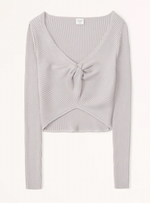 Twist-Front Sweater Top