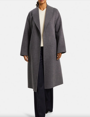 Double Faced Wool-Cashmere Robe Coat – Elephant Clouds Apparel