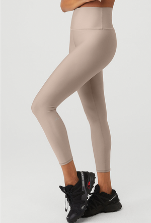 alo Airlift 7/8 High Waist Legging in Anthracite, Black. Size L (also in M,  S, XS).