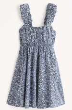 Puff Strap Babydoll Mini Dress