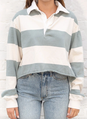 Cropped polo shirt brandy melville hot sale