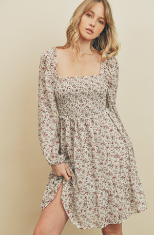 Weekend Square Neck Smocked Dress