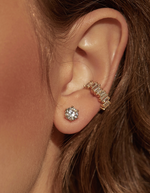 Diamante Gold 6mm Stud Earrings