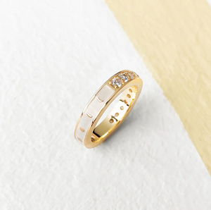 Moon Phase Ivory & Gold Ring