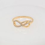 Knot Pave Gold Ring