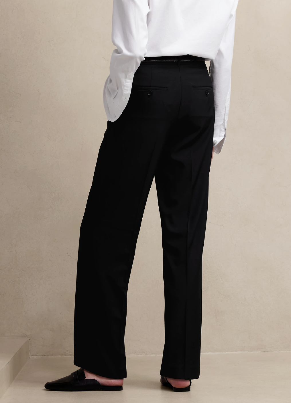 High Rise Sculpted Straight Pants