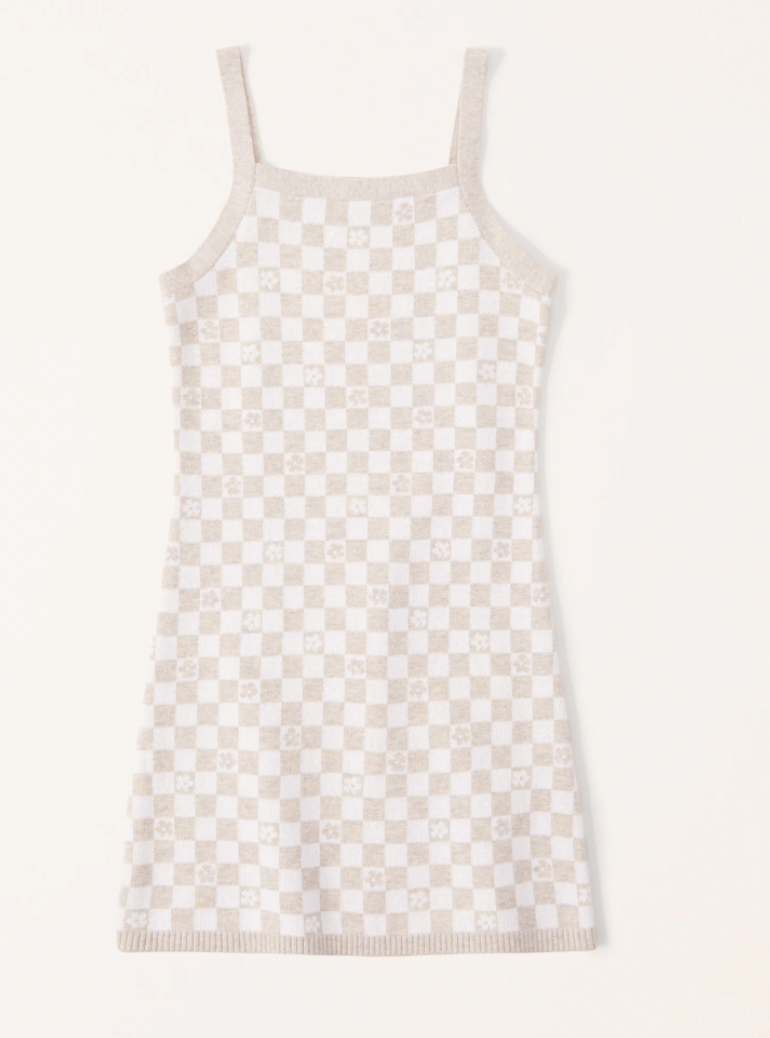 Girls Pattern Sweater Dress