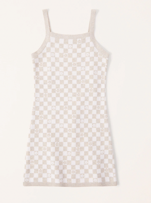 Girls Pattern Sweater Dress