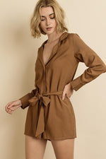 Button Down Shirt Romper